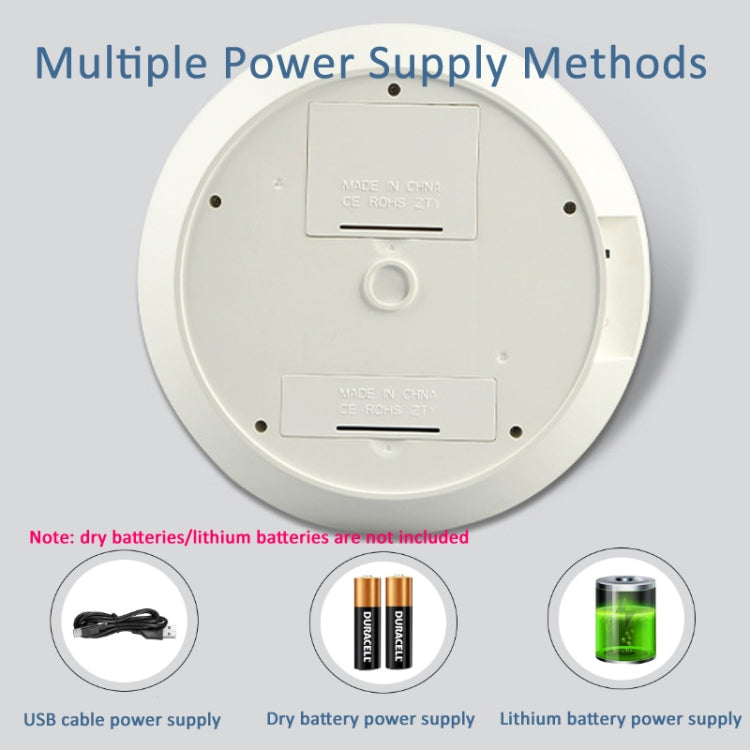 14cm  Solar Energy Spinning Display Stand with LED Light for Jewelry Crystal Product Display, Style: White Transparent -  by PMC TechLife | Online Shopping South Africa | PMC TechLife | Buy Now Pay Later Mobicred