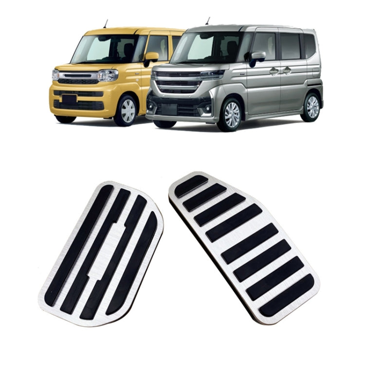 For Suzuki 2023 Spacia MK54S MK94S Right-hand Drive Accelerator Pedal Sticker(Brushed Silver) - Car Interior Mouldings by PMC TechLife | Online Shopping South Africa | PMC TechLife | Buy Now Pay Later Mobicred