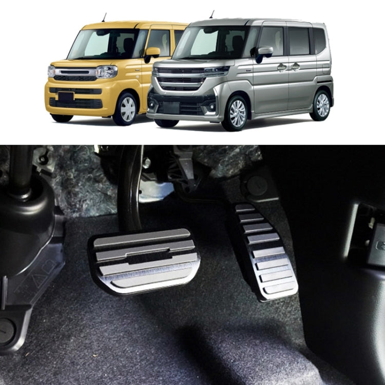 For Suzuki 2023 Spacia MK54S MK94S Right-hand Drive Accelerator Pedal Sticker(Brushed Silver) - Car Interior Mouldings by PMC TechLife | Online Shopping South Africa | PMC TechLife | Buy Now Pay Later Mobicred