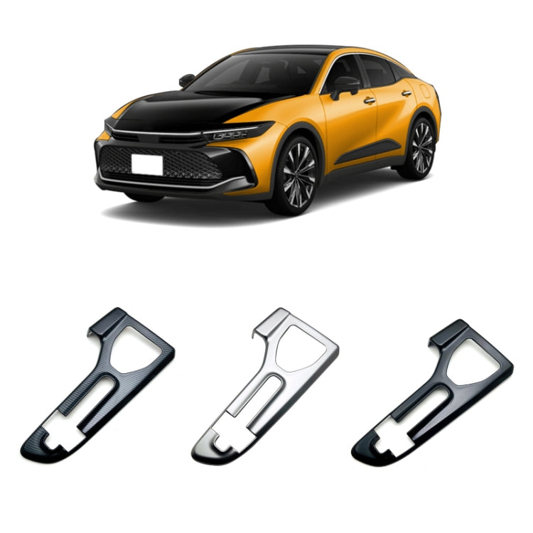 For 2023 Toyota Crown Center Control Gear Decorative Bright Frame, Size: Left-hand Drive(Silver) - Car Interior Mouldings by PMC TechLife | Online Shopping South Africa | PMC TechLife | Buy Now Pay Later Mobicred