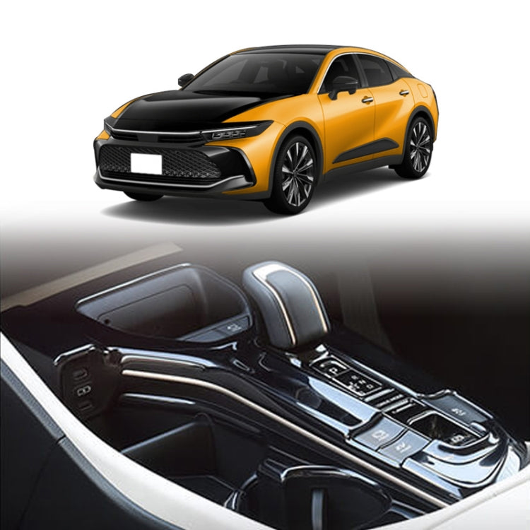 For 2023 Toyota Crown Center Control Gear Decorative Bright Frame, Size: Left-hand Drive(Black) - Car Interior Mouldings by PMC TechLife | Online Shopping South Africa | PMC TechLife | Buy Now Pay Later Mobicred