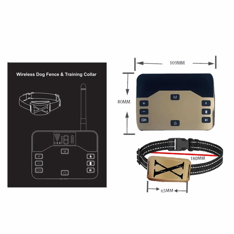 1 Drag 2 Pet Electronic Fence Wireless Stop Barker Outdoor Dog Collar Remote Control Dog Trainer(White) - Training Aids by PMC TechLife | Online Shopping South Africa | PMC TechLife | Buy Now Pay Later Mobicred