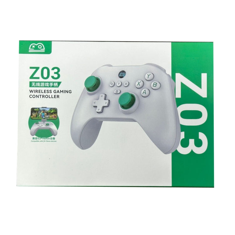 Z03 Wireless Bluetooth Game Controller For Switch / IOS / Android / PC / PS3 / PS4, Spec: Star White+Bracket - free shipping - PMC Jewellery - Order now!