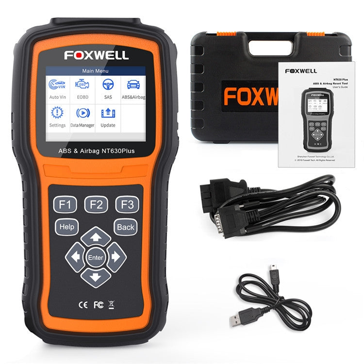 FOXWELL NT630 Plus OBD2 Scanner SRS ABS Code Reader SAS OIL EPB Reset Diagnostic - free shipping - PMC TechLife - Order now!