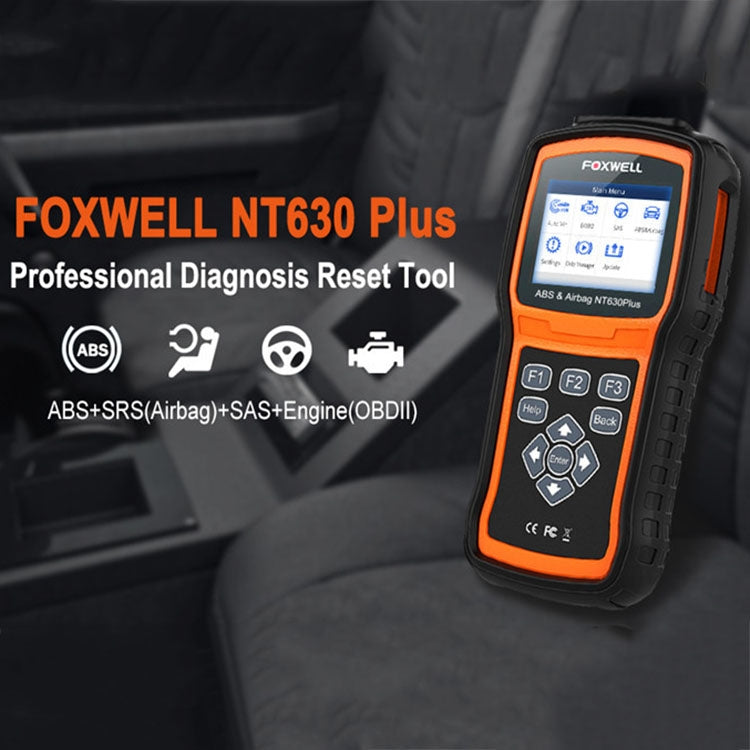 FOXWELL NT630 Plus OBD2 Scanner SRS ABS Code Reader SAS OIL EPB Reset Diagnostic - free shipping - PMC TechLife - Order now!