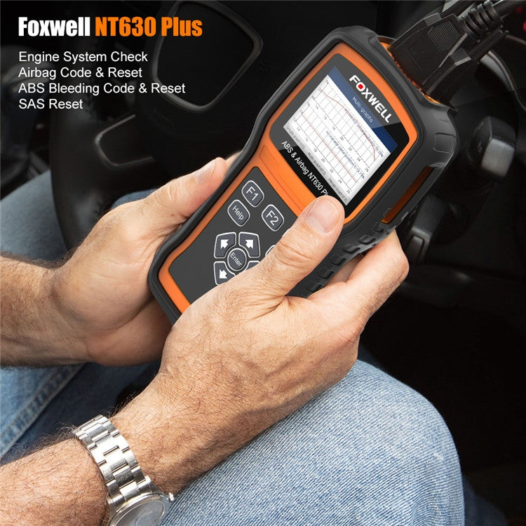 FOXWELL NT630 Plus OBD2 Scanner SRS ABS Code Reader SAS OIL EPB Reset Diagnostic - free shipping - PMC TechLife - Order now!