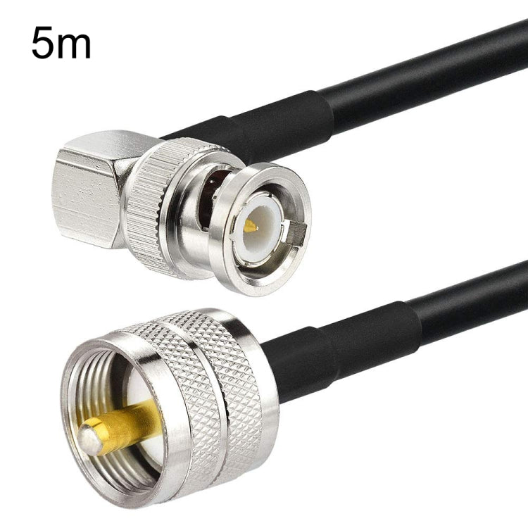 5m BNC Male Right Angle To UHF PL259 Male RG58 Coaxial Cable - Connectors by PMC TechLife | Online Shopping South Africa | PMC TechLife | Buy Now Pay Later Mobicred