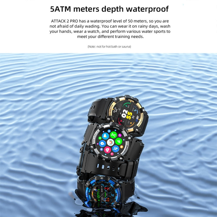 LOKMAT ATTACK 2 PRO 1.39-Inch 5ATM Waterproof Health Monitoring Bluetooth Smart Watch(Royal Blue) - free shipping - PMC TechLife - Order now!