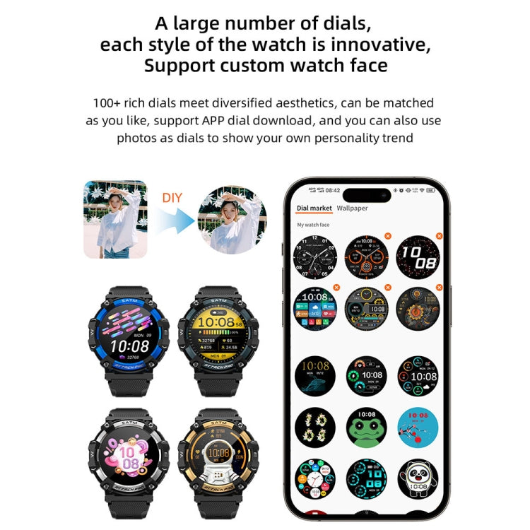 LOKMAT ATTACK 2 PRO 1.39-Inch 5ATM Waterproof Health Monitoring Bluetooth Smart Watch(Gold) - free shipping - PMC TechLife - Order now!