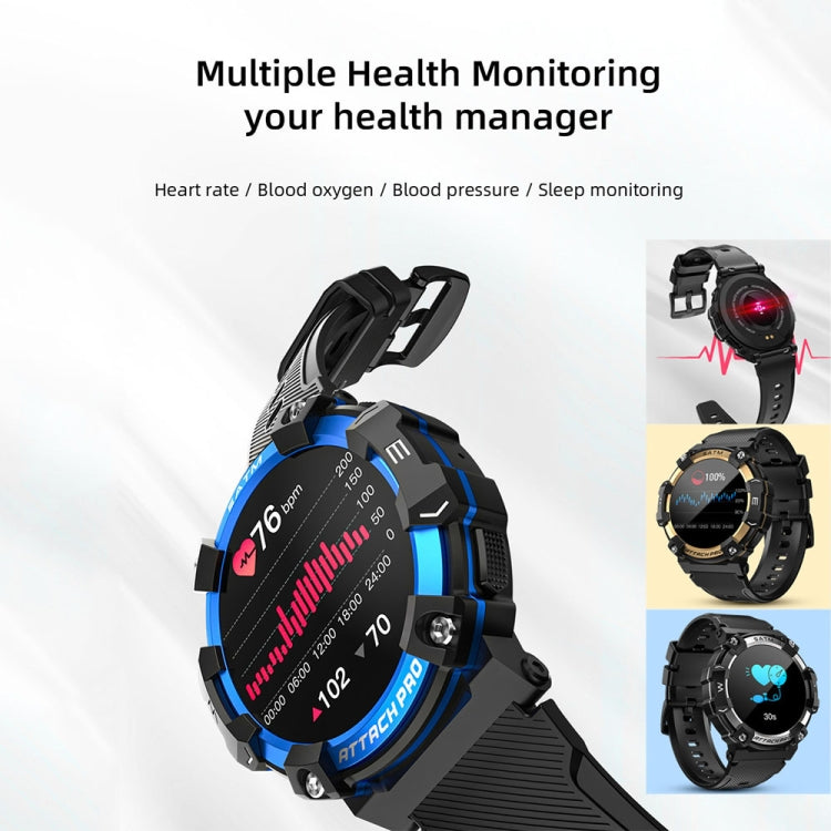 LOKMAT ATTACK 2 PRO 1.39-Inch 5ATM Waterproof Health Monitoring Bluetooth Smart Watch(Royal Blue) - free shipping - PMC TechLife - Order now!
