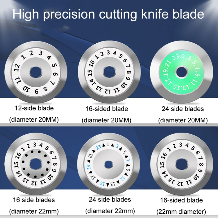 22mm 24 Rotating Surface Fiber Optic Cutting Knife Replacement Tungsten Steel Blade - Lan Cable and Tools by PMC TechLife | Online Shopping South Africa | PMC TechLife | Buy Now Pay Later Mobicred