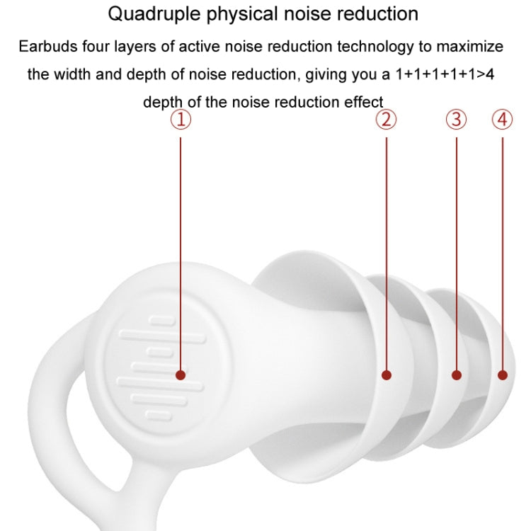 Noise Canceling Sleeping Earplugs Triple Layer Soundproofing Silicone Swimming Earplugs(Blue) - free shipping - PMC TechLife - Order now!