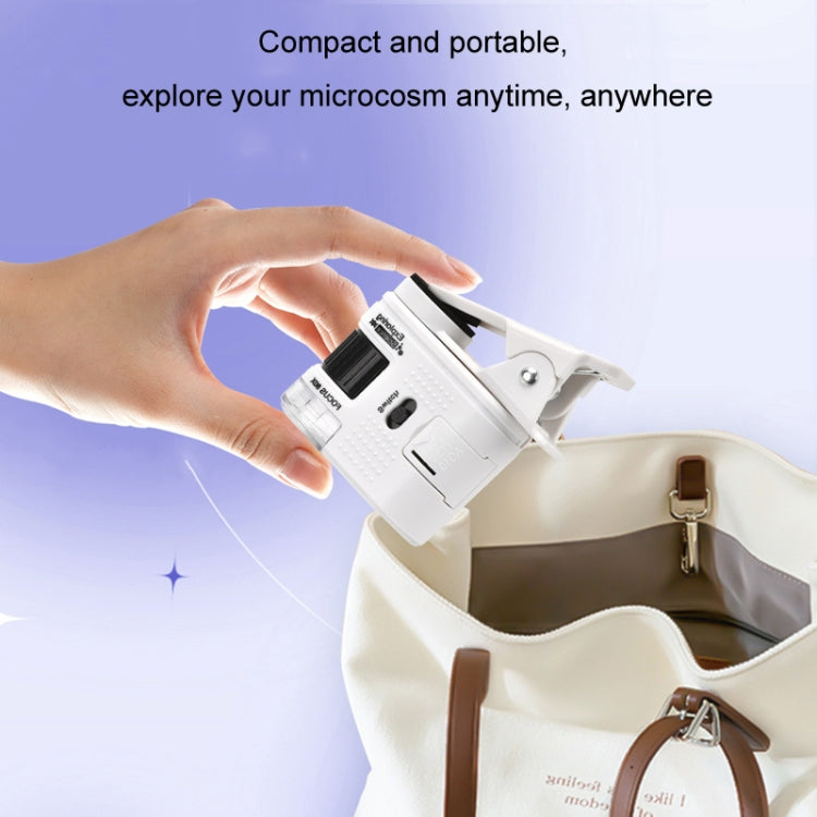 80X Children Mini Portable Microscope Student Antique Jewelry Identification Science Experiment Teaching Toy, Model: No Phone Clip - free shipping - PMc TechLife - Order now!