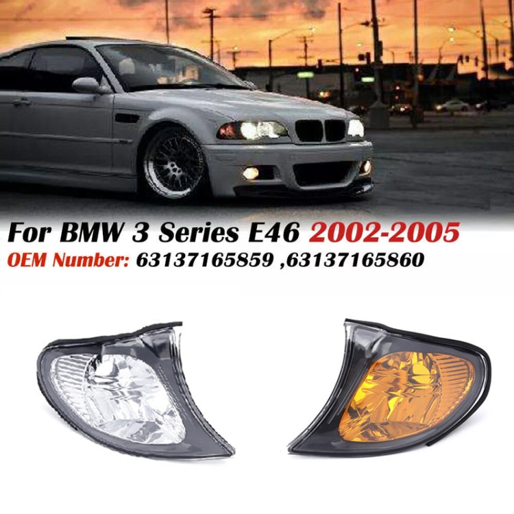For 2002-2005 BMW 3 Series E46 Car Front Corner Parking Turn Signal Lights(Yellow Left OE 63137165859) - Arrow Turn Lights by PMC TechLife | Online Shopping South Africa | PMC TechLife | Buy Now Pay Later Mobicred