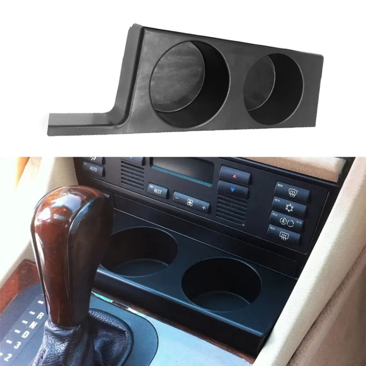 For BMW 5 Series E39/528i/530i/M5 Left-hand Drive Car Central Control Cup Holder, Color: Carbon Grain - Car Drink Holders by PMC TechLife | Online Shopping South Africa | PMC TechLife | Buy Now Pay Later Mobicred
