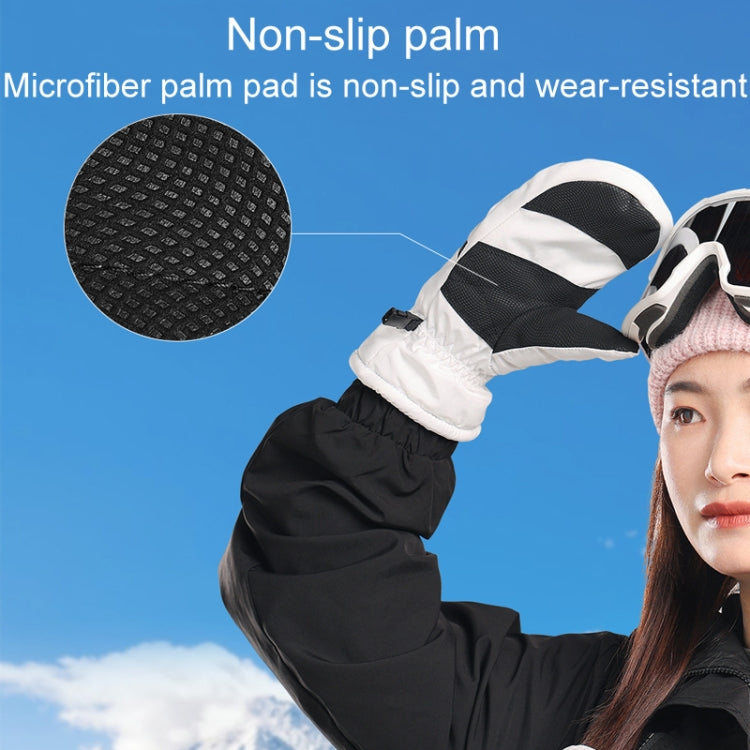 Winter Padded Ski Gloves Outdoor Windproof Warm Sports Gloves, Size: L(Black) - free shipping - PMC TechLife - Order now!