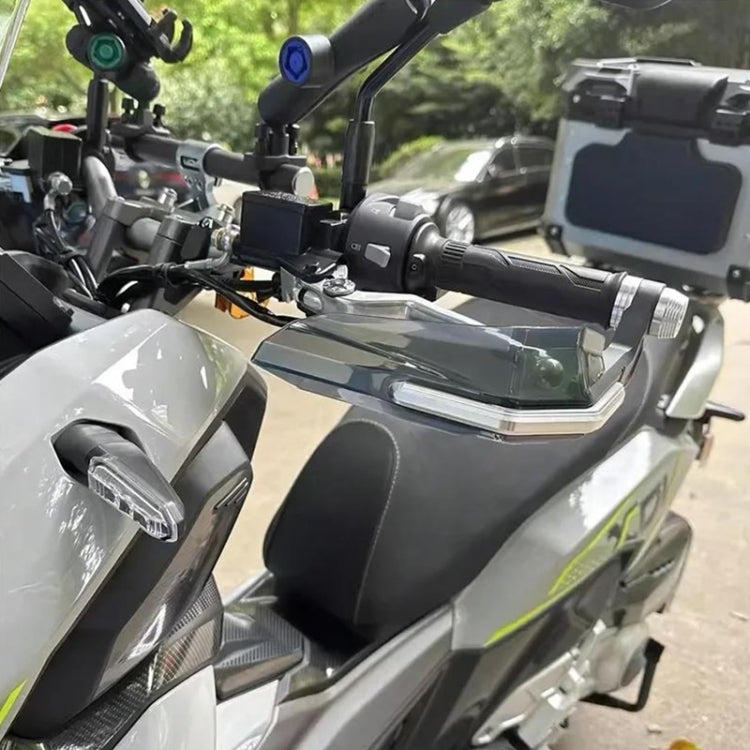4 In 1 Motorcycle Modification Accessories Horn Windshield Windproof Protective Cover+Handlebar Plastic Throttle Grip Accessories(Blue) - Grips by PMC TechLife | Online Shopping South Africa | PMC TechLife | Buy Now Pay Later Mobicred