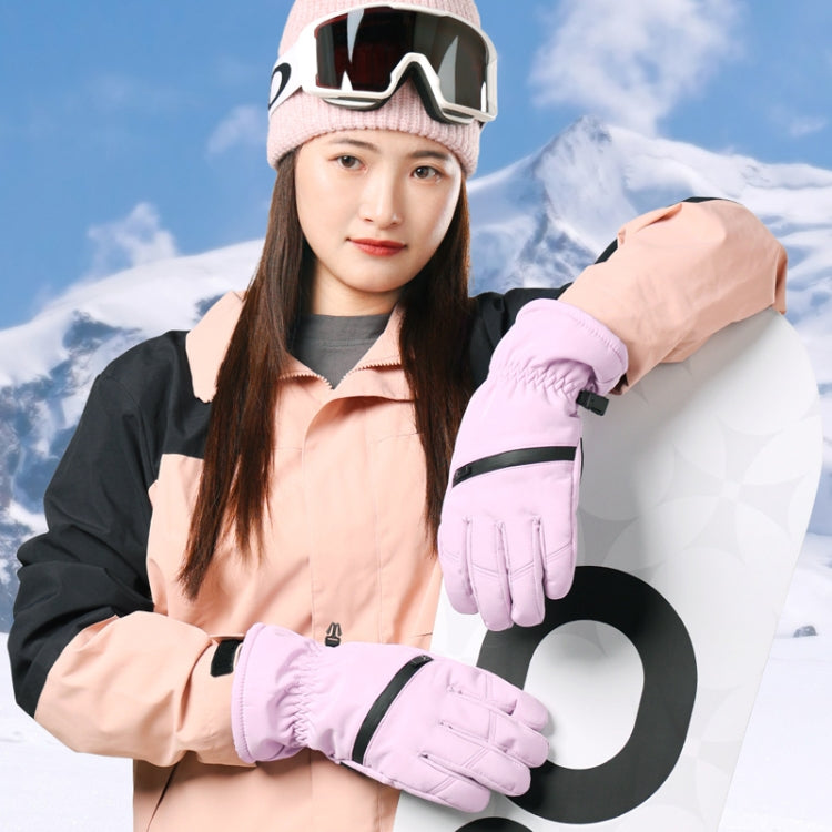 Winter Padded Ski Finger Gloves Outdoor Windproof Warm Sports Gloves, Size: XS(Black) - Full Finger Gloves by PMC TechLife | Online Shopping South Africa | PMC TechLife | Buy Now Pay Later Mobicred