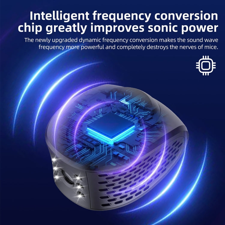 QSQ218 Multifunctional LED Household Indoor High-power Ultrasonic Mouse Repellent EU Plug(Black) - Repellents by PMc TechLife | Online Shopping South Africa | PMc TechLife | Buy Now Pay Later Mobicred