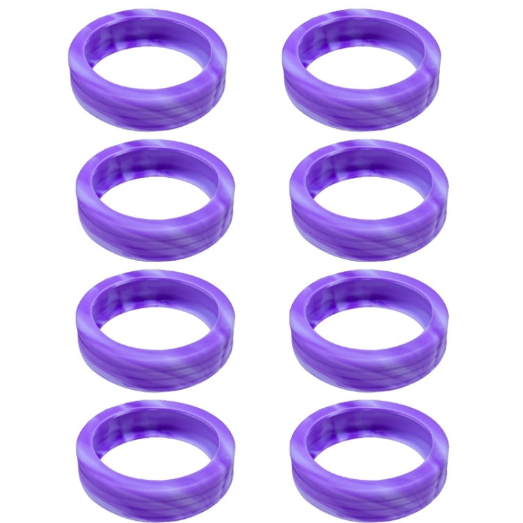 8pcs /Set Luggage Wheel Silicone Protective Cover Swivel Chair Wheel Sound Reducing Cover, Size: Large 5-7cm Wheels(Purple Mixed Blue) - Accessories by PMC TechLife | Online Shopping South Africa | PMC TechLife | Buy Now Pay Later Mobicred