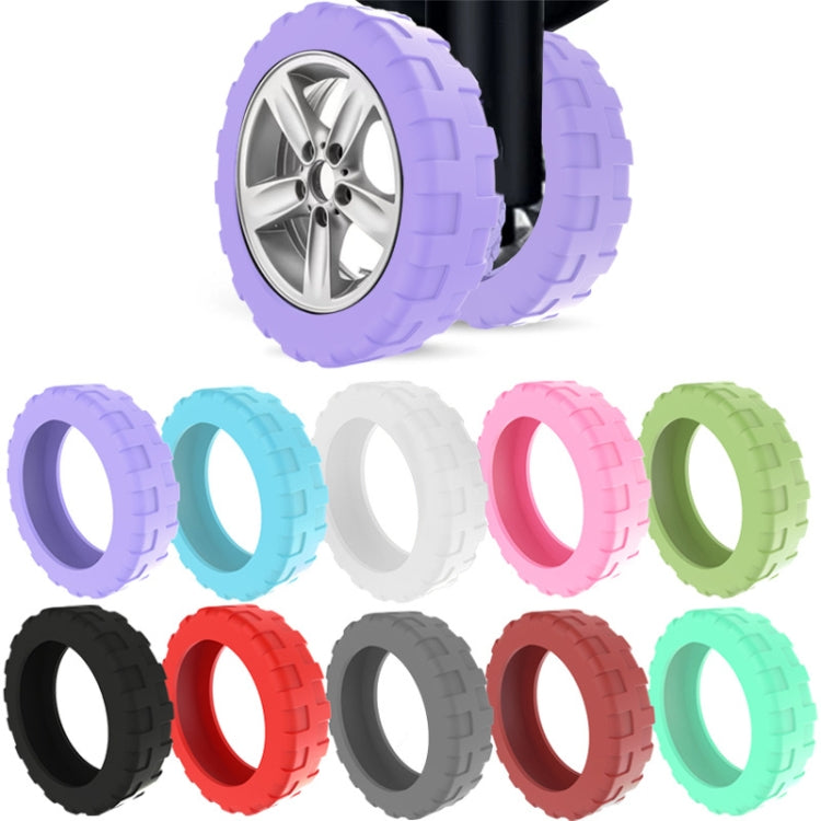 8pcs /Set Luggage Wheel Silicone Protective Cover Swivel Chair Wheel Sound Reducing Cover, Size: Large 5-7cm Wheels(4 Generation Black) - Accessories by PMC TechLife | Online Shopping South Africa | PMC TechLife | Buy Now Pay Later Mobicred
