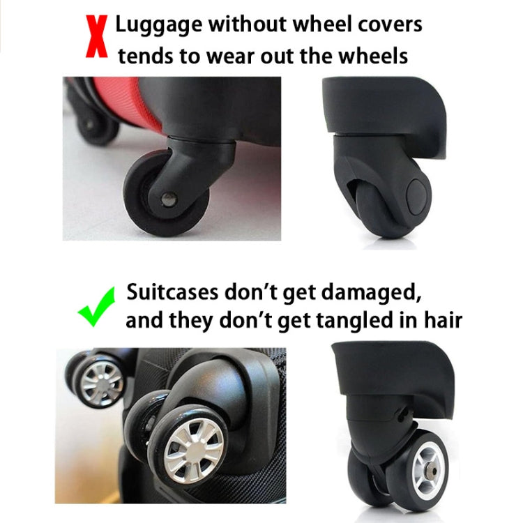8pcs /Set Luggage Wheel Silicone Protective Cover Swivel Chair Wheel Sound Reducing Cover, Size: Large 5-7cm Wheels(Purple Mixed Blue) - Accessories by PMC TechLife | Online Shopping South Africa | PMC TechLife | Buy Now Pay Later Mobicred