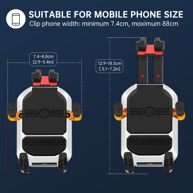 Colorful Motorcycle Shock-absorbing Navigation Mobile Phone Holder(Handlebar Model) - Holder by PMC TechLife | Online Shopping South Africa | PMC TechLife | Buy Now Pay Later Mobicred