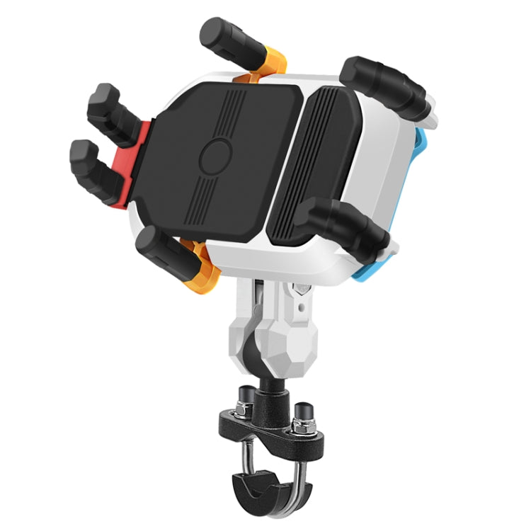 Colorful Motorcycle Shock-absorbing Navigation Mobile Phone Holder(Handlebar Model) - Holder by PMC TechLife | Online Shopping South Africa | PMC TechLife | Buy Now Pay Later Mobicred