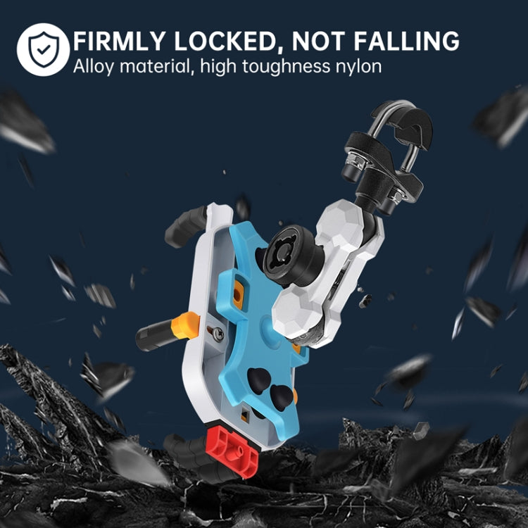 Colorful Motorcycle Shock-absorbing Navigation Mobile Phone Holder(Handlebar Model) - Holder by PMC TechLife | Online Shopping South Africa | PMC TechLife | Buy Now Pay Later Mobicred