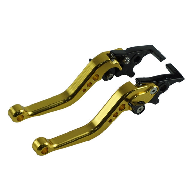 1pair Motorcycle CNC Six Speed Dual Disc Brake Handlebar Cowl Adjustable Electric Bike Brake Lever(Gold) - Motorbike Brakes by PMC TechLife | Online Shopping South Africa | PMC TechLife | Buy Now Pay Later Mobicred