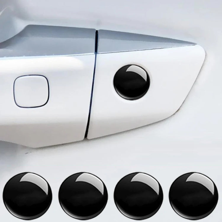 10pcs Car Modification Protection Keyhole Anti-Blocking Sticker(Carbon Fiber Black) - Decorative Sticker by PMC TechLife | Online Shopping South Africa | PMC TechLife | Buy Now Pay Later Mobicred