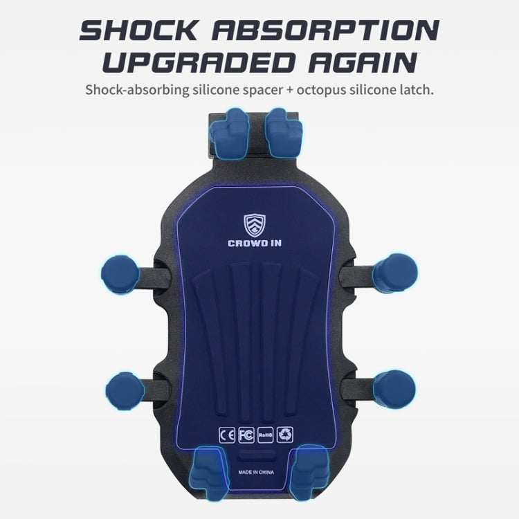 Outdoor Motorcycle Aluminum Alloy Shock-absorbing Mobile Phone Holder(Handlebar Model) - Holder by PMC TechLife | Online Shopping South Africa | PMC TechLife | Buy Now Pay Later Mobicred