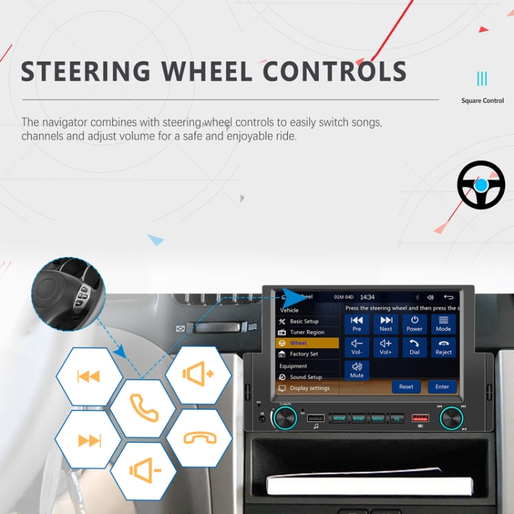 6.2 Inch MP5 Player Single Butt Universal Wired CarPlay Car Monitor, Model: Standard - Car MP3 & MP4 & MP5 by PMC TechLife | Online Shopping South Africa | PMC TechLife | Buy Now Pay Later Mobicred