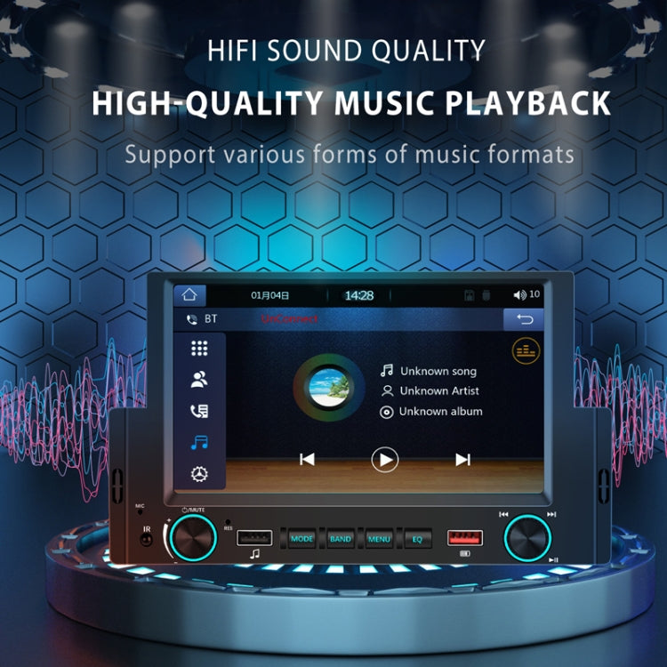 6.2 Inch MP5 Player Single Butt Universal Wired CarPlay Car Monitor, Model: Standard - Car MP3 & MP4 & MP5 by PMC TechLife | Online Shopping South Africa | PMC TechLife | Buy Now Pay Later Mobicred