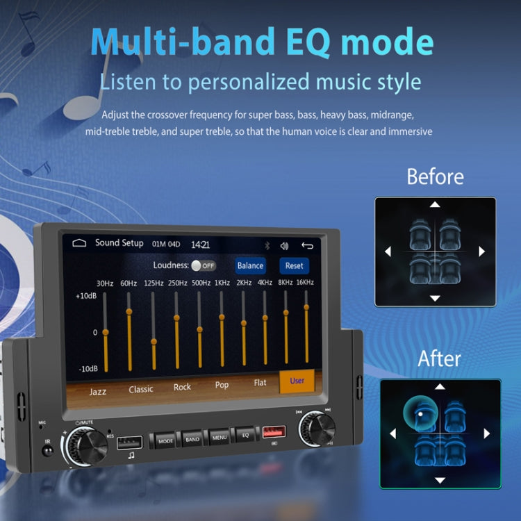 6.2 Inch MP5 Player Single Butt Universal Wired CarPlay Car Monitor, Model: Standard+4 Light Camera - free shipping - PMC TechLife - Order now!