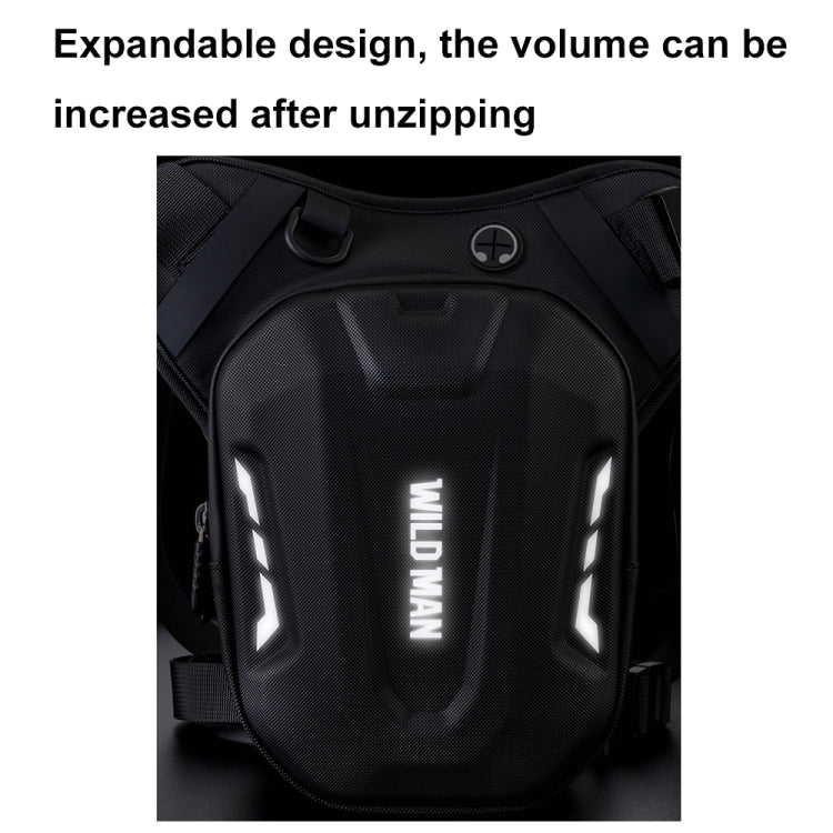 WILD MAN L1 3L Outdoor Motorcycle Riding Hard Shell Waist Bag Sports Cross-body Bag(Black) - free shipping - PMC TechLife - Order now!
