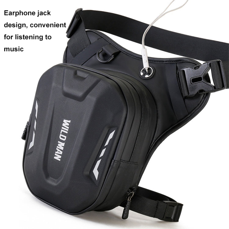 WILD MAN L1 3L Outdoor Motorcycle Riding Hard Shell Waist Bag Sports Cross-body Bag(Black) - free shipping - PMC TechLife - Order now!
