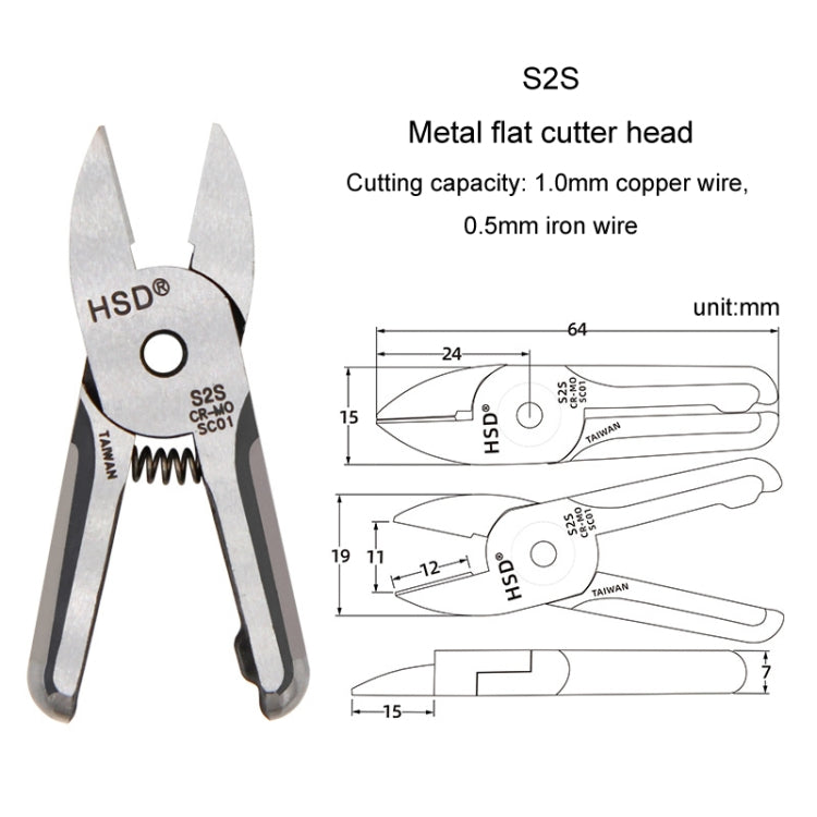 HSD S2S Pneumatic Scissor Blade Cutting Metal Plastic Model Shears Tool - free shipping - PMC TechLife - Order now!