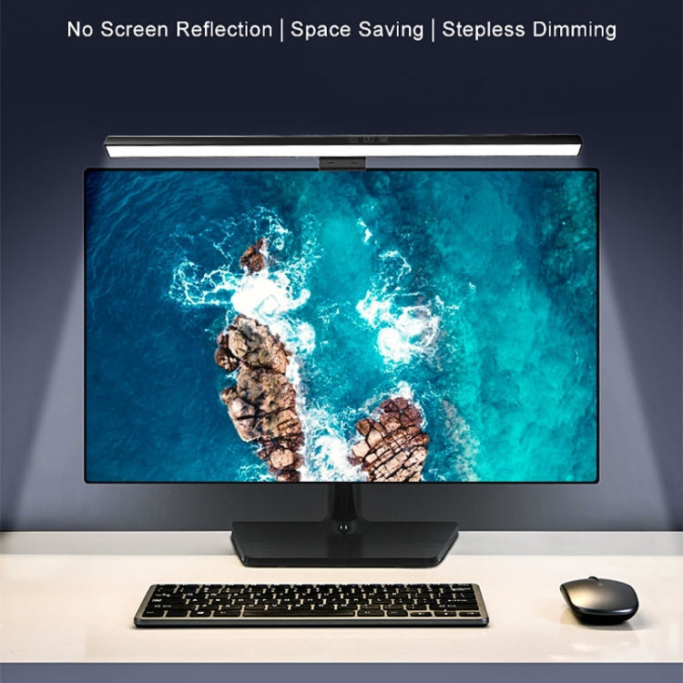 TB-30SA 33cm Timing Dimming Display Asymmetric Working Eye Care LED Desk Lamp Laptop Screen Hanging Light(Black) - Desk Lamps by PMc TechLife | Online Shopping South Africa | PMc TechLife | Buy Now Pay Later Mobicred