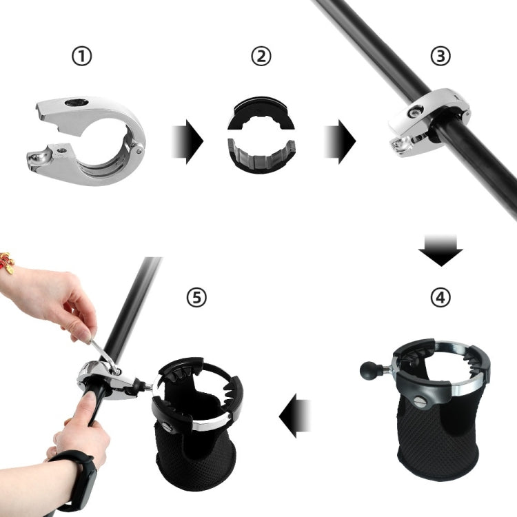 Motorcycle Handlebar Cup Holder Modification Accessories For Harley Davidson - Holder by PMC TechLife | Online Shopping South Africa | PMC TechLife | Buy Now Pay Later Mobicred