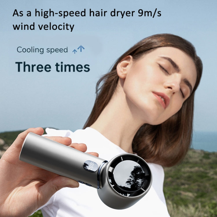 Handheld Turbine Fan 120 Speed ?Brushless Motor Fan(Space Gray) - Electric Fans by PMC TechLife | Online Shopping South Africa | PMC TechLife | Buy Now Pay Later Mobicred