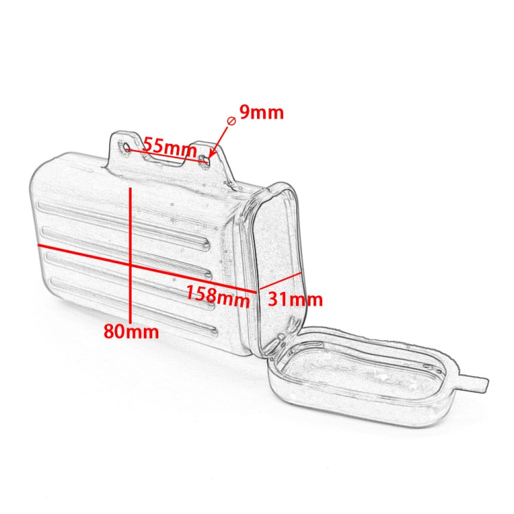 For Suzuki DR250 Off-Road Motorcycle Saving Tool Box(Black) - Bags & Luggages by PMC TechLife | Online Shopping South Africa | PMC TechLife | Buy Now Pay Later Mobicred