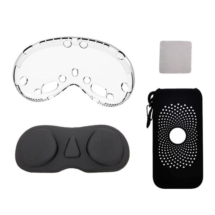 For Apple Vision Pro 4 In 1 Kit Lens Cover Battery Protection Case Accessories, Spec: B Style Black - VR Accessories by PMC TechLife | Online Shopping South Africa | PMC TechLife | Buy Now Pay Later Mobicred