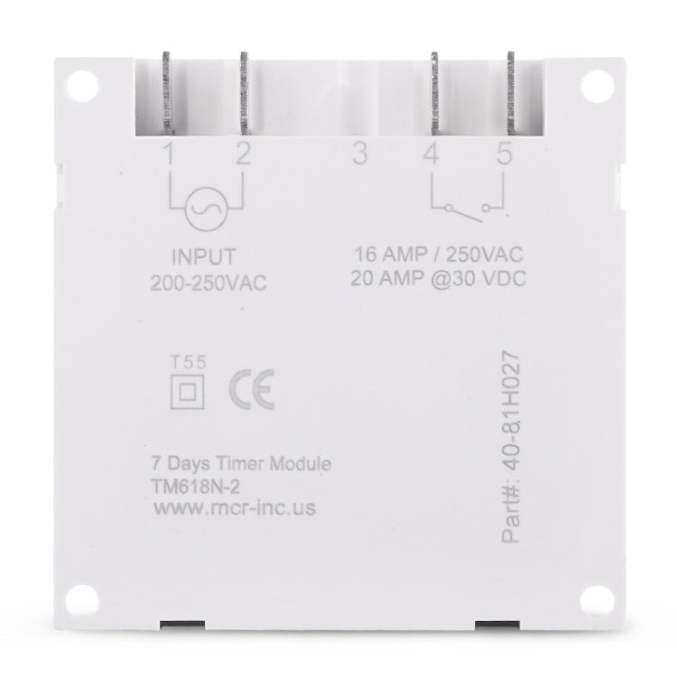 SINOTIMER TM618N-1 110V 7 Days Weekly Programmable Digital Electronic Timer Switch - Switch by SINOTIMER | Online Shopping South Africa | PMC TechLife | Buy Now Pay Later Mobicred