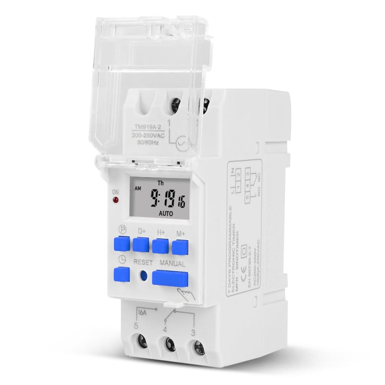 SINOTIMER TM919A-3 24V 16A Din Rail Mount Digital Timer Switch Microcomputer Weekly Programmable Time Relay Control - Switch by SINOTIMER | Online Shopping South Africa | PMC TechLife | Buy Now Pay Later Mobicred