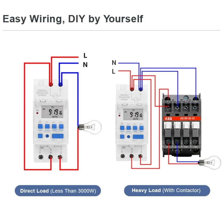 SINOTIMER TM919A-3 24V 16A Din Rail Mount Digital Timer Switch Microcomputer Weekly Programmable Time Relay Control - Switch by SINOTIMER | Online Shopping South Africa | PMC TechLife | Buy Now Pay Later Mobicred