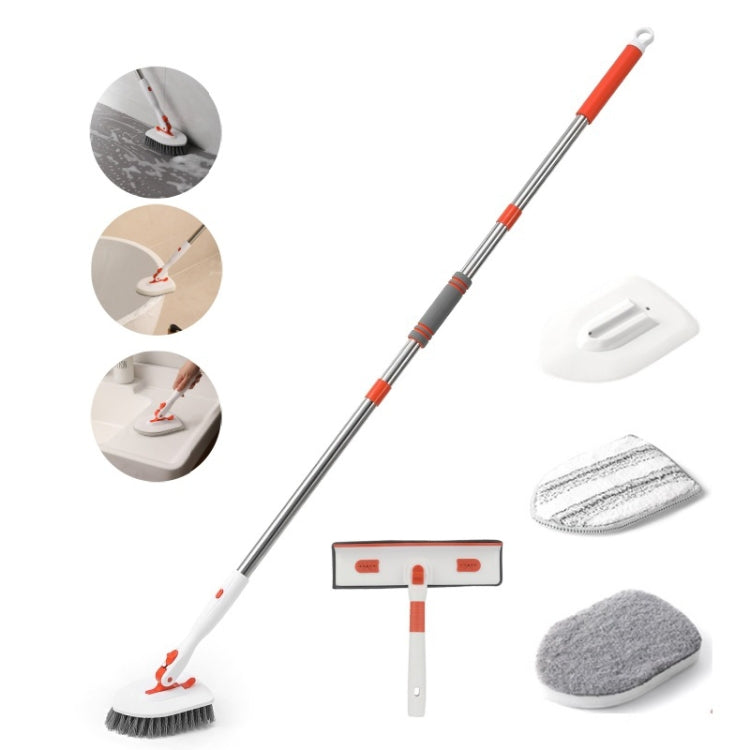 Shower Cleaning Brush With 52 Inch Adjustable Handle Tub Tile Scrubber Brush, Spec: Set 4 - free shipping - PMc TechLife - Order now!