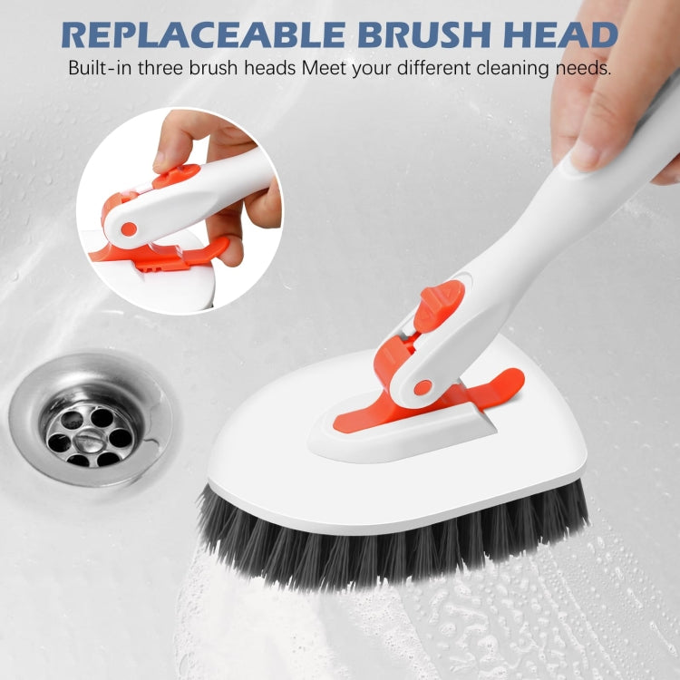Shower Cleaning Brush With 52 Inch Adjustable Handle Tub Tile Scrubber Brush, Spec: Set 1 - Handheld Cleaner & Mops by PMc TechLife | Online Shopping South Africa | PMc TechLife | Buy Now Pay Later Mobicred