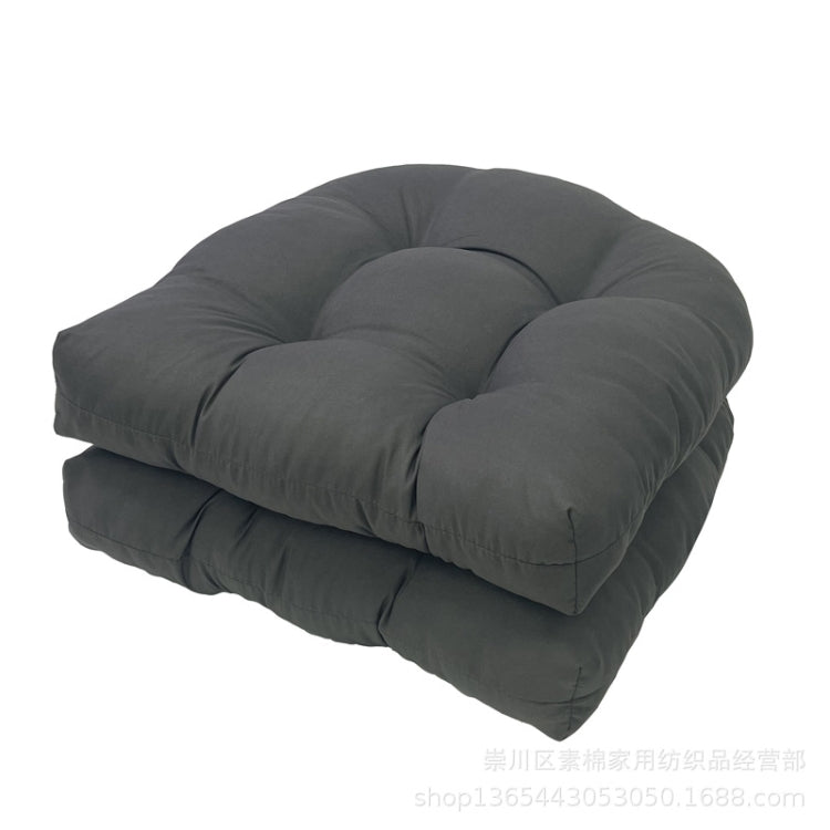 1pair 48 x 48cm Garden Patio Rattan Chair Waterproof Cushion Thick Soft Sofa Cushion(Dark Gray) - free shipping - PMc TechLife - Order now!