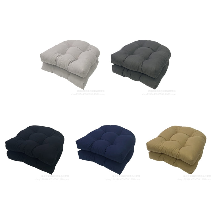 1pair 48 x 48cm Garden Patio Rattan Chair Waterproof Cushion Thick Soft Sofa Cushion(Light Grey) - Cushions & Pillows by PMc TechLife | Online Shopping South Africa | PMc TechLife | Buy Now Pay Later Mobicred